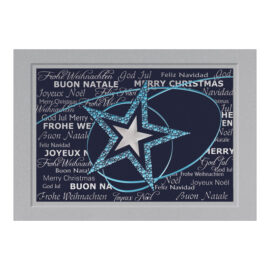 CH-4916_PK4_21_x_14_8_cm Weihnachtskarte mit Sternen in blau und silber