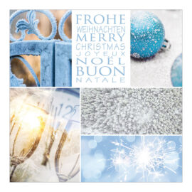 CH_6519_970-8259_PK3 Weihnachtskarte mit weihnachtlicher blauer Bildkombination