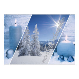 CH_6919_970-8152_PK4 Weihnachtskarte mit angewinkelt blauer Bildkombination