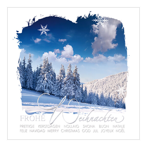 CH-8121 Weihnachtskarte «idyllische Winterlandschaft»