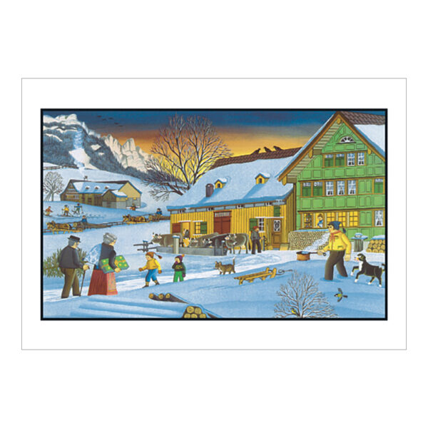 CH-9821 Weihnachtskarte «Heiligabend in Appenzell»