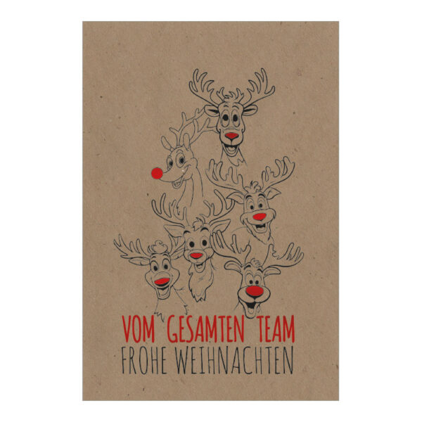 CH-7024 Rotnasen Rentiere Team Frohe Weihnachten