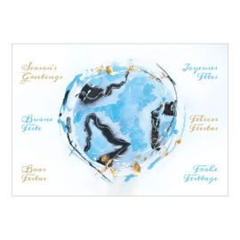 CH-9625 Weihnachtskarte UH – ART Design «Festive planet»