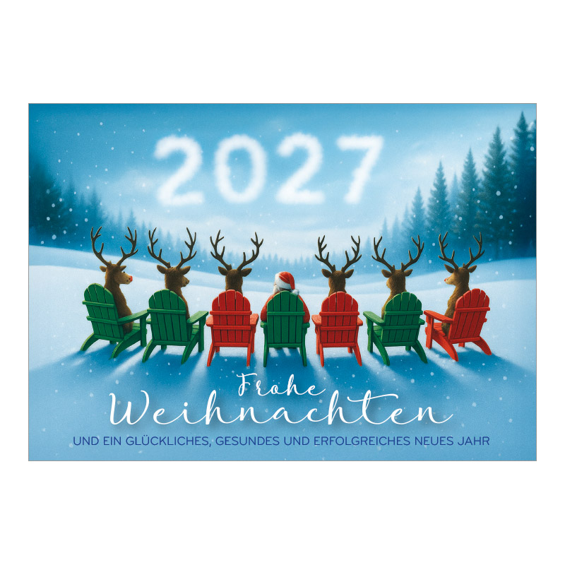 CH-12026_970-8726 Weihnachtsmann mit sechs Rentieren am Plaudern