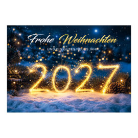 CH-12226_970-8794 Leuchtende Jahreszahl 2027 im Schnee CH-12226_970-8794 Leuchtende Jahreszahl 2027 im Schnee