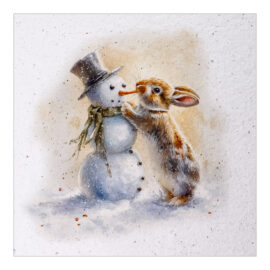 CH-3526 Nachhaltige Weihnachtskarte «Fröhlicher Weihnachtsmann mit Hase» CH-3526 Nachhaltige Weihnachtskarte «Fröhlicher Weihnachtsmann mit Hase»