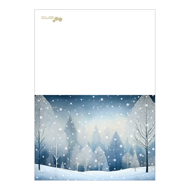 CH-4826 Weihnachtskarte Design «Winterstimmung im Wald»