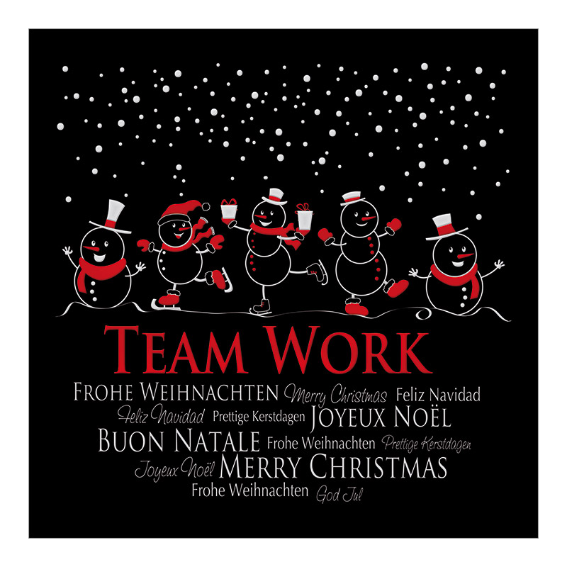 CH-6026_970-8094 Weihnachtskarte Business «Team Work Schneemänner»