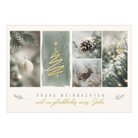CH-8026_970-8764 Weihnachtskarte Exklusiv «Weihnachtliche Bildkombination»