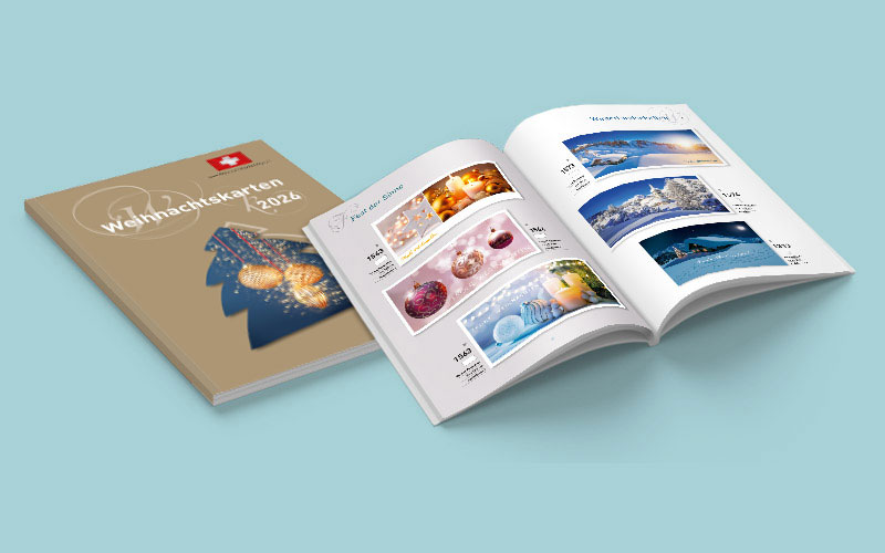 Illustration Alpina Weihnachtskartenkatalog 2026
